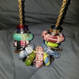 NEW Lenora Dame multi media necklace tribal boho